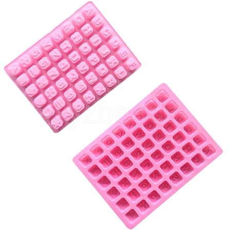 48-Cavity Silicone Letter & Number Wax Melt Molds STAM-PW0003-25-1