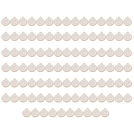 Golden Plated Enamel Alloy Charms ENAM-SZ0001-26A-C-1