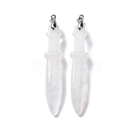 Natural Quartz Crystal Big Pendants G-K338-41P-07-1