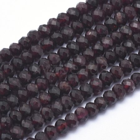 Natural Garnet Beads Strands G-K223-26-4mm-1
