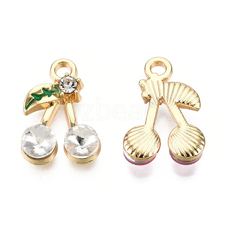 Alloy Rhinestone Pendants ENAM-S119-025C-01-1