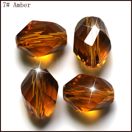 Imitation Austrian Crystal Beads SWAR-F077-13x10mm-07-1