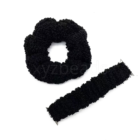 Plush Hairband and Watch Band For iWatch Series 7 Winter limit Smart Watches Size 45mm/42mm/44mm COHT-PW0001-07B-03-1