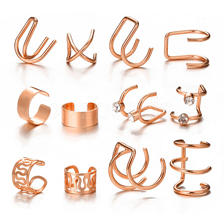 Alloy Cuff Earring Kits for Women WG0D93E-08-1