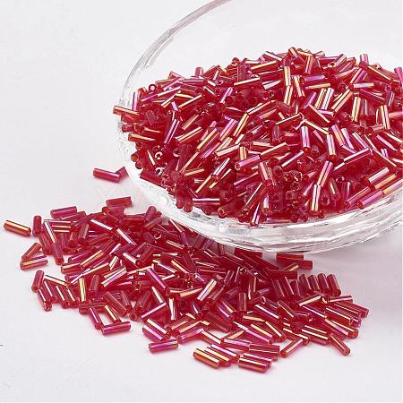 Glass Bugle Beads SEED-E001-9mm-165-1