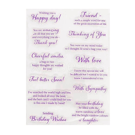 Transparent Clear Silicone Stamp/Seal SCRA-PW0009-01-1