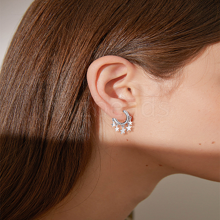 1Pair Alloy Chandelier Earrings EJEW-LP0008-035-1
