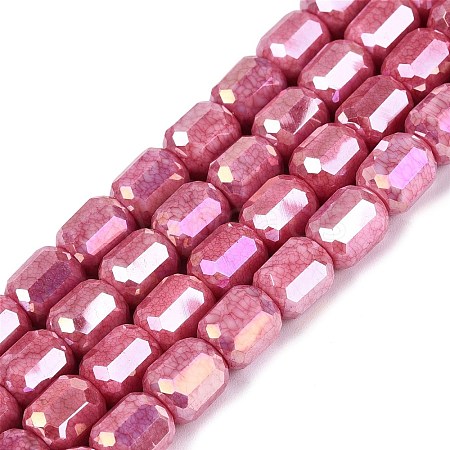 Anti-Tarnish Electroplate Glass Beads Strands EGLA-N027-03A-12-1