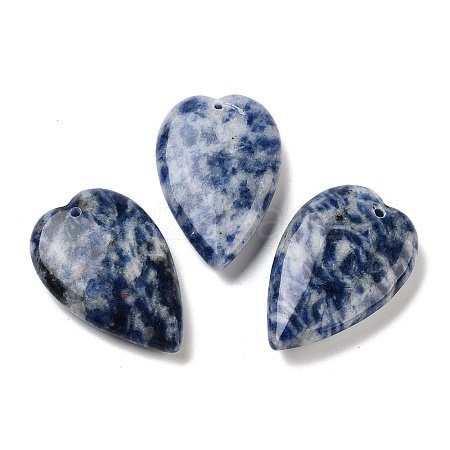 Natural Blue Spot Jasper Pendants G-D087-02K-1