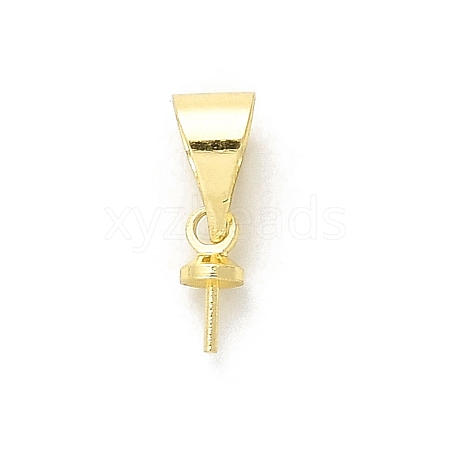 Rack Plating Brass Ice Pick Pinch Bails KK-L210-004G-01-1