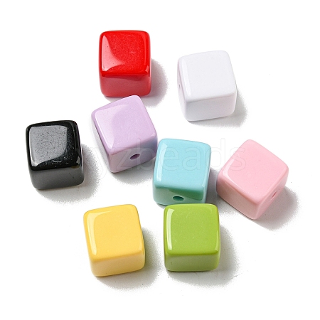 Opaque Acrylic Beads X-PACR-C006-24-1