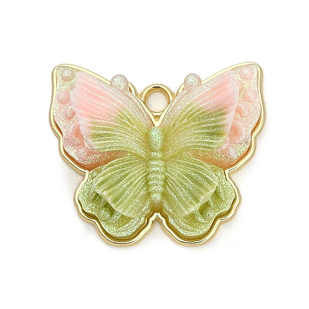 Alloy & Resin & Glitter Powder Pendants RE-CBA4A70-01B-1