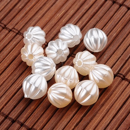 Round Imitation Pearl Acrylic Beads OACR-L004-2560-1