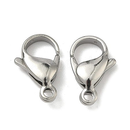 Tarnish Resistant 304 Stainless Steel Lobster Claw Clasps STAS-AB17-1