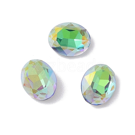 Glass Rhinestone Cabochons RGLA-L029-02A-SPLA-1