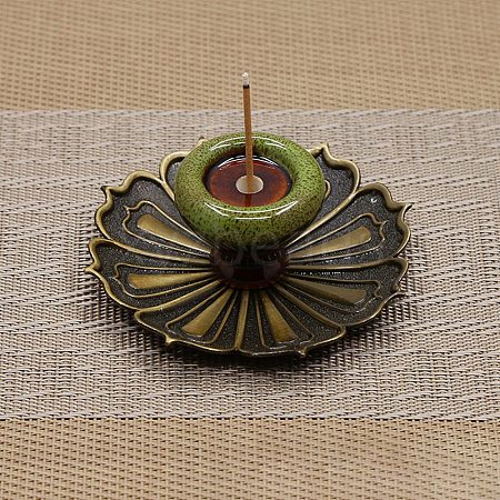 Porcelain Incense Burners Holder INBU-PW0002-04AB-05-1