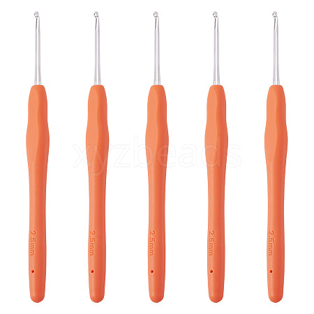 TPR Handle Aluminum Crochet Hook Needles TOOL-TA0001-13F-1