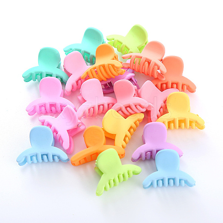 Plastic Claw Hair Clips OHAR-P021-09A-03-1