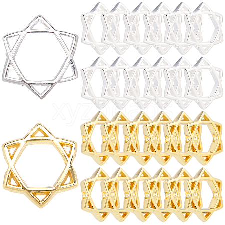 50Pcs Long-Lasting Plated Alloy Bead Frame FIND-SP0002-54-1