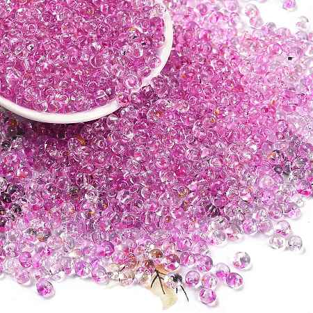 6/0 Spray Paint Fringe Glass Seed Beads X1-SEED-H003-11J-1