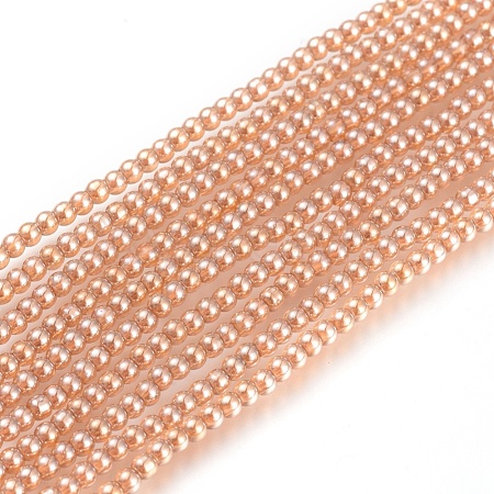 Electroplate Glass Beads Strands EGLA-I013-2mm-PL01-1