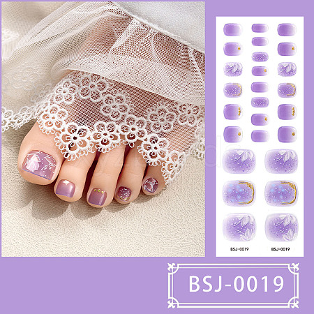 Nail Art Full Cover Toe Nail Stickers MRMJ-YWC0001-BSJ-0019-1