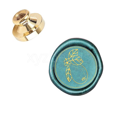 Wax Seal Brass Stamp Head AJEW-WH0209-030-1