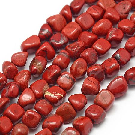 Natural Brecciated Jasper Beads Strands G-F464-01-1