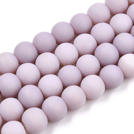 Opaque Glass Beads Strands X-GLAA-T032-P8mm-MD07-1