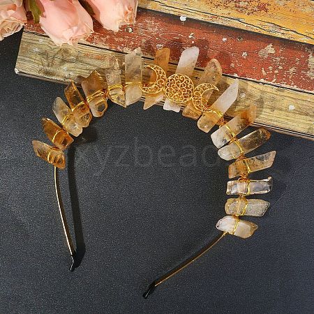 Natural Citrine Hair Bands PW-WGD5E77-01-1