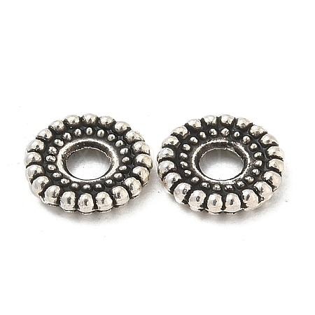 Tibetan Style Alloy Spacer Beads TIBE-P003-43AS-1