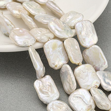 Natural Keshi Pearl Beads Strands PEAR-B003-01-1