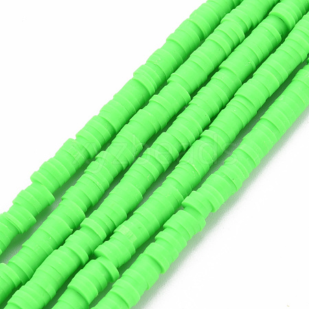 Handmade Polymer Clay Bead Strands CLAY-T002-4mm-43-1