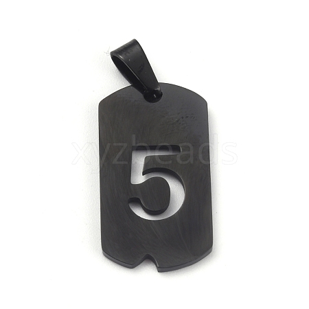 Ion Plating(IP) 304 Stainless Steel Pendants STAS-O127-E05-1