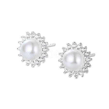 S925 Sterling Silver Stud Earrings CI6431-3-1