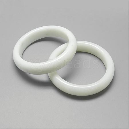 Natural White Jade Bangles BJEW-R296-01-1