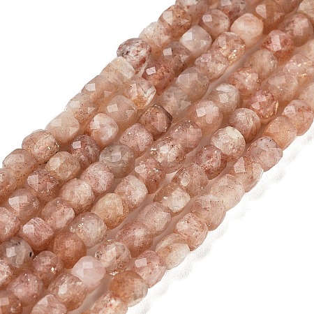 Natural Sunstone Beads Strands G-H042-A01-02-1