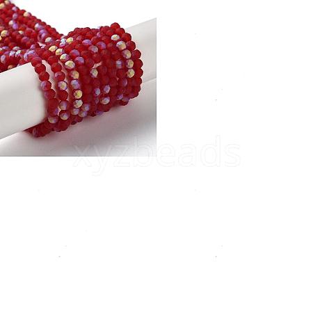 Imitation Jade Glass Beads Strands EGLA-YW0003-19B-06-1