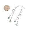 10 Pairs 10 Styles Brass Moon Dangle Earrings EJEW-JE06676-4