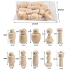 Unfinished Wooden Peg Dolls Set PW-WGFF26E-01-5