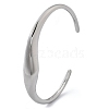 304 Stainless Steel Cuff Bangles for Women BJEW-B108-06P-4