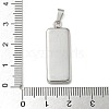 304 Stainless Steel Pendant Cabochon Settings STAS-Z118-02P-3