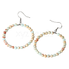 Fashionable Natural Emperor Hoop Earrings for Women KJ9273-5-1