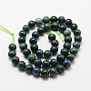 Natural Chrysocolla and Lapis Lazuli Beads Strands G-G735-07-4mm-2