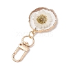 Inner Dried Flower Resin Pendant Decoration HJEW-JM02663-02-4