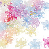 50Pcs 2 Styles Acrylic Bead Caps OACR-TA0004-84-3