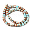 Dyed Natural Magnesite Beads Strands G-L617-B01-8mm-01-3