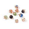 Fashewelry 10pcs 5 colors Cat Eye Glass Charms CE-FW0001-01-11