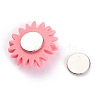 Flower Plastic Diamond Painting Magnet Cover Holder AJEW-M028-03F-4