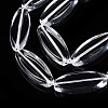 Transparent Glass Beads Strands GLAA-N001-47-3